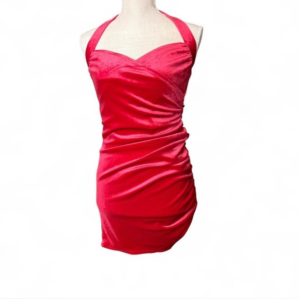 Forever 21 Red Velvet Mini Dress NWT